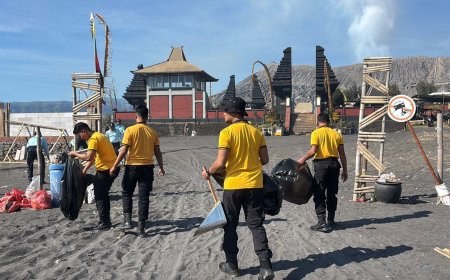 Polres Probolinggo Tunjukkan Kepedulian terhadap Kelestarian Bromo