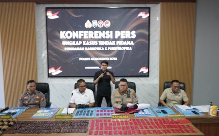 Polres Mojokerto Kota Tegas Menindak Pelaku Peredaran Narkotika