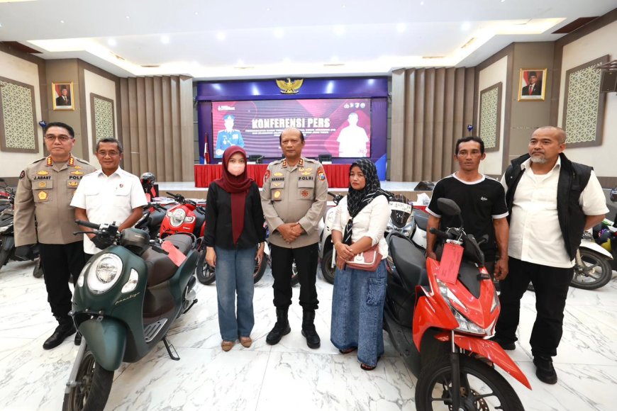 Polda Jatim Kembalikan Hak Korban melalui Penyerahan Motor Gratis