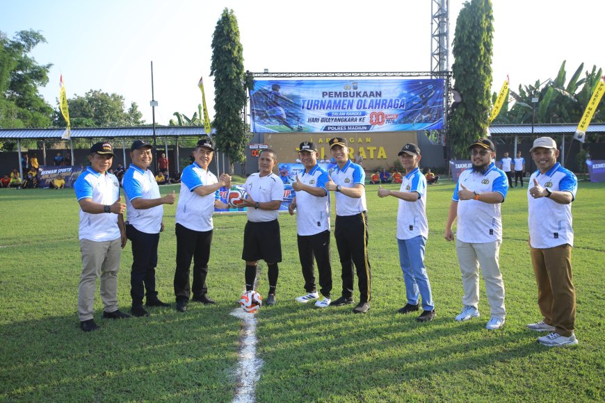 Polres Madiun Gelar Ajang Sportivitas Menjelang Hari Bhayangkara ke-80